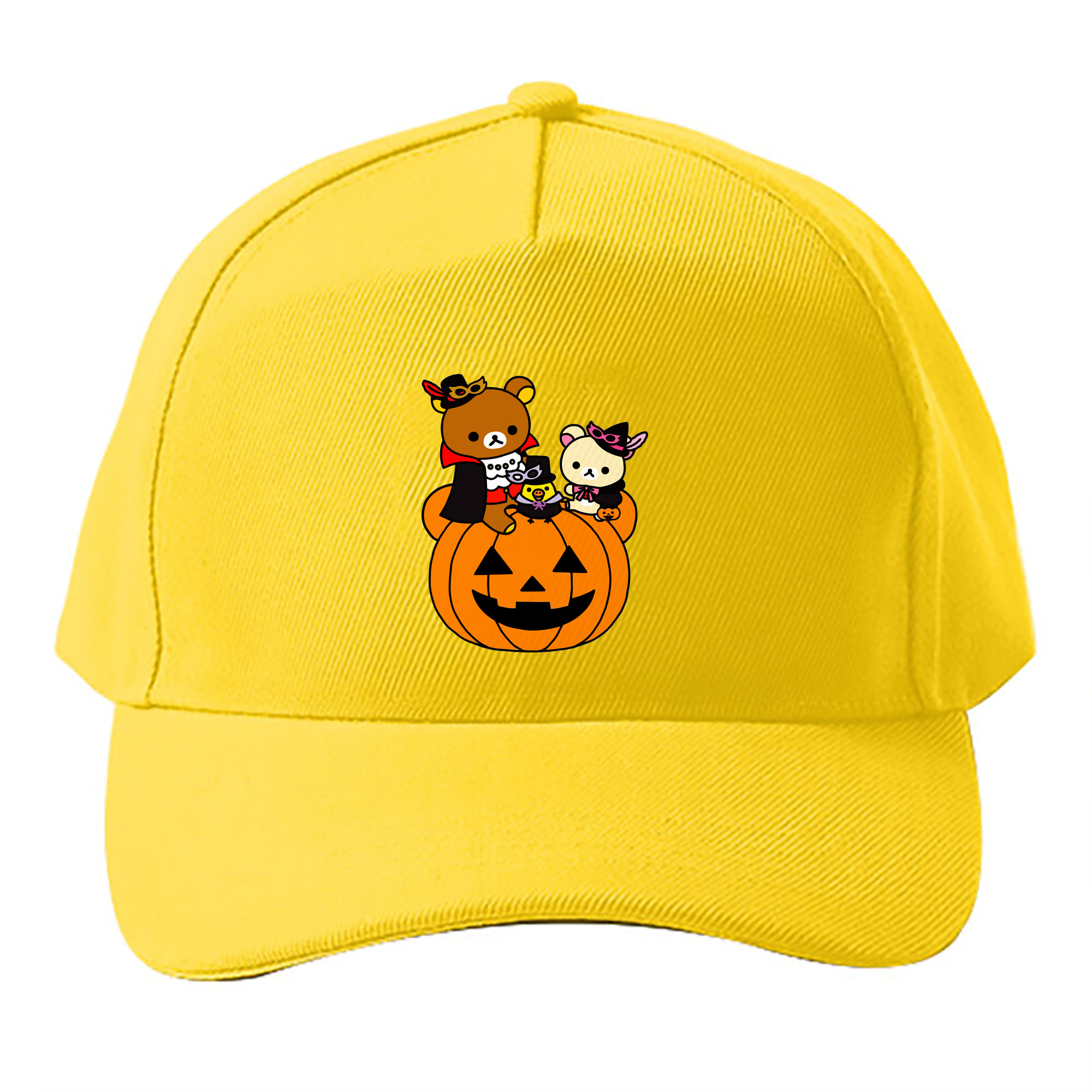 （画像用） リラックマ リラックマ キイロイトリ Rilakkuma Korilakkuma Kiiroitori ベースボールキャップ 綿100％ 男女兼用 帽子 スポーツ